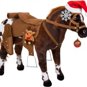 Ride-On-Horse for Toddlers 3-5, with Neighing & Galloping Sound