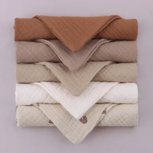 5PCS Soft Absorbent Gauze Cotton Baby Towels
